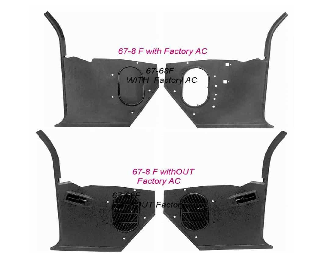 Kick Panels: 67-9 & 70-81F Year & option (ea)